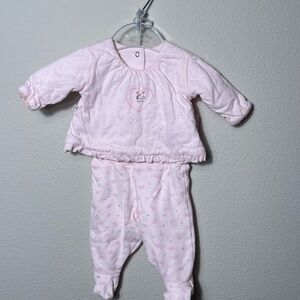 Baby Girl Pink Two-Piece Pajama Set